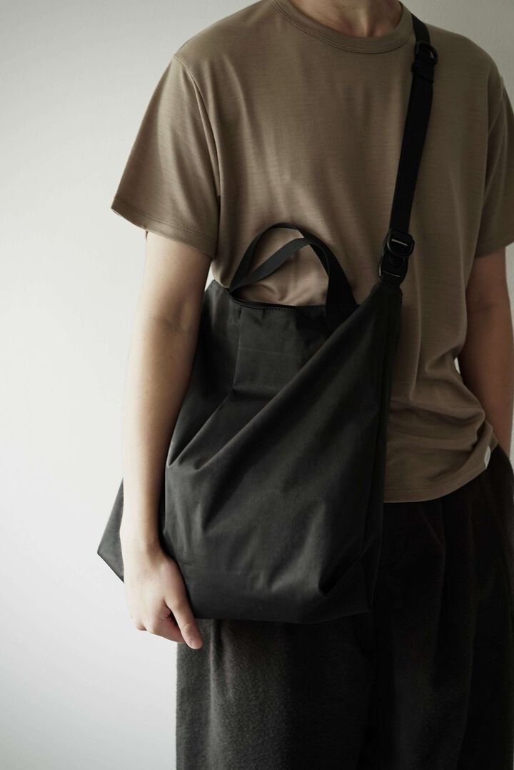 CAP709AC High Density Milcloth / Tuck Tote (BLACK),BLACK, medium image number 6