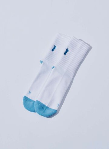 SJKS25-NEL CREW SOCKS,NAVY × RED, small image number 10