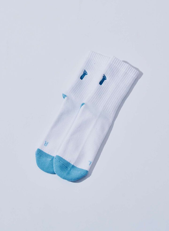 SJKS25-NEL CREW SOCKS,NAVY × RED, medium image number 10