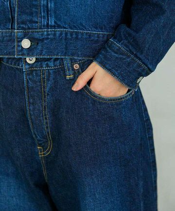 STPT6003 11.5oz PANEL JEANS【WOMEN'S】,LIGHT INDIGO, small image number 3