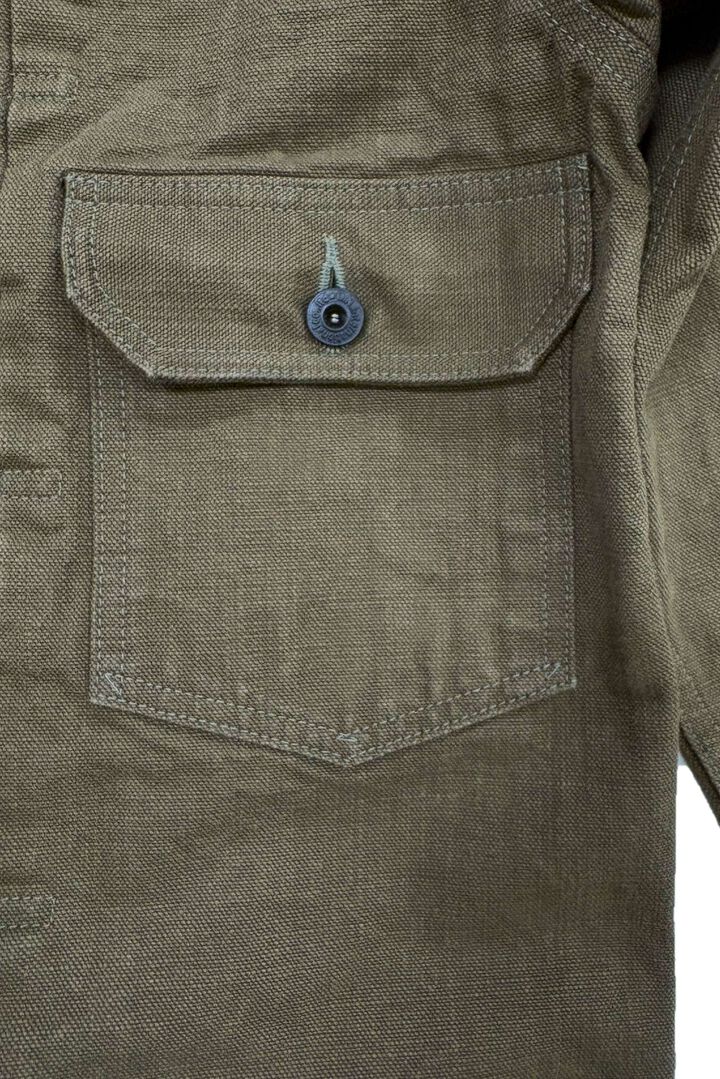 ONI01507L-HOX-OLB 13oz Sulfur dye Heavy Oxford Olive Brown TypeⅠJacket,, medium image number 6