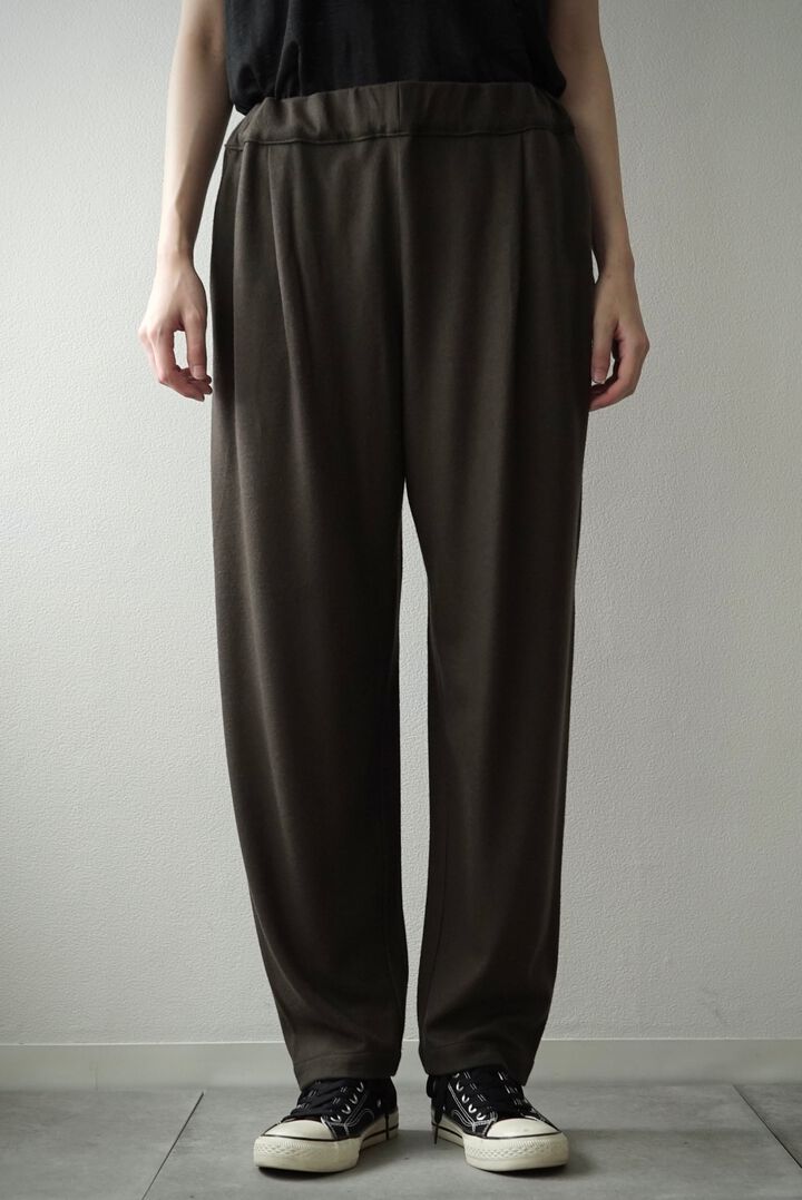 【CAPERTICA】CAP707PT23 Super140s Washable Wool MW_Jersey / Seamless Easy Pants,EBONY, medium image number 11