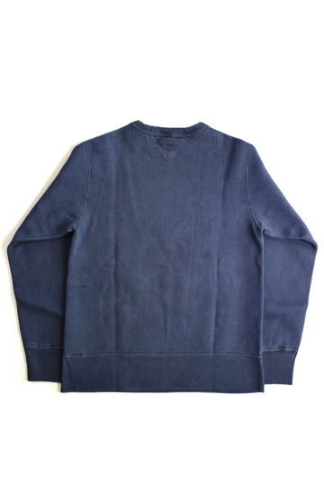 BR-3000PG COZUN 'PIGMENT-DYE' GUSSET CREW SWEAT-NAVY-M,NAVY, small image number 9