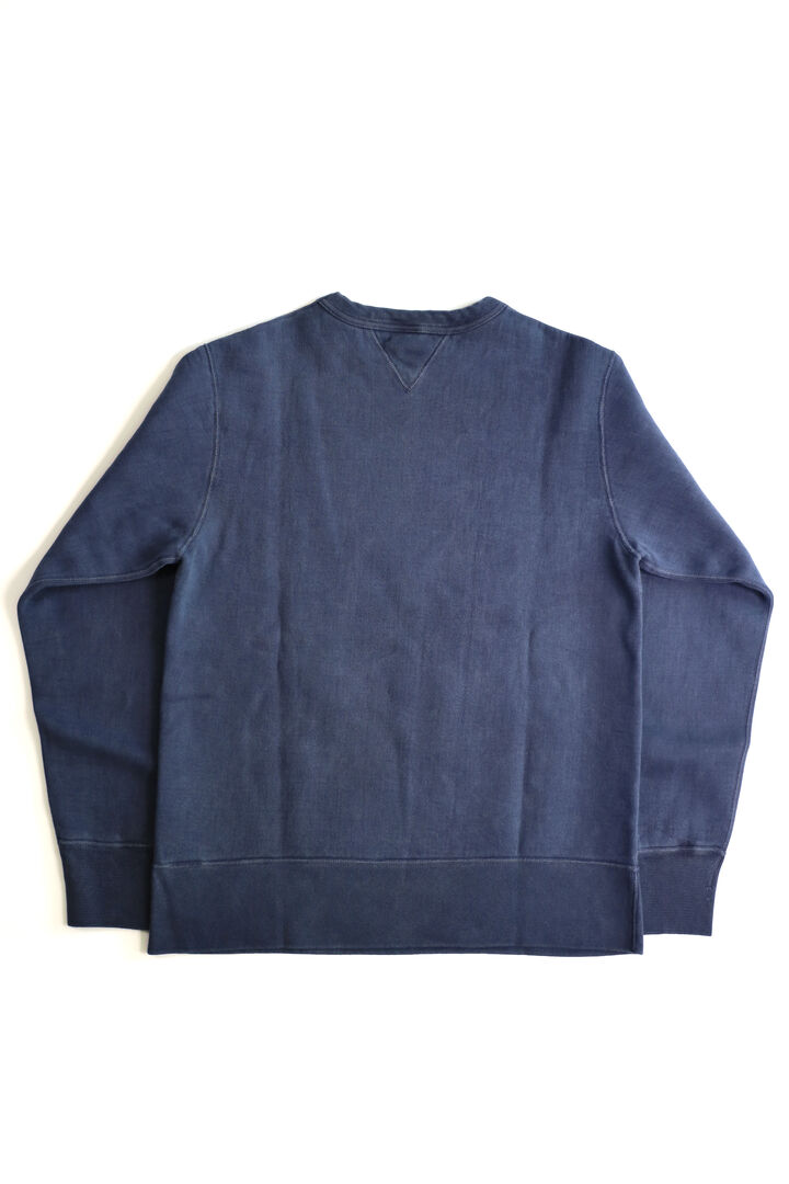 BR-3000PG COZUN "PIGMENT-DYE" GUSSET CREW SWEAT-ORANGE-M,ORANGE, medium image number 9