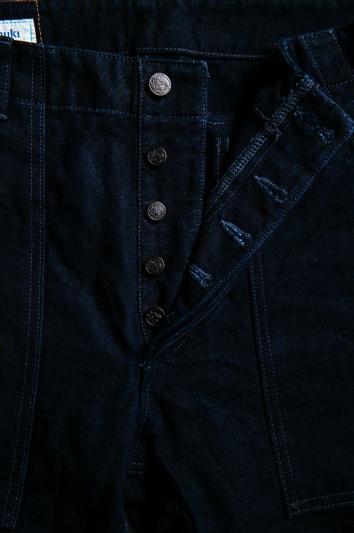 YO0905BKRID 25oz Utility Pants Indigo,, medium image number 3