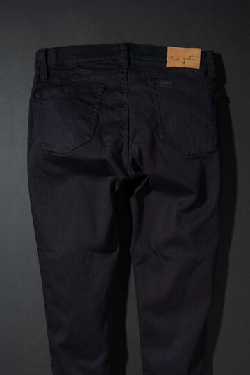 MMM134J (B01) Carrot Leg TAPERED ZIPPER FLY BLACK JEANS,, small image number 5
