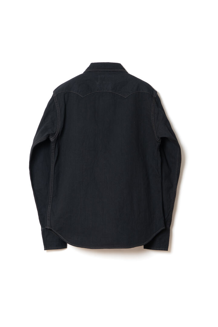 SP-124 8oz 45th AMAMI DOROZOME x INDIGO Denim Shirts,DARK BROWN, medium image number 1
