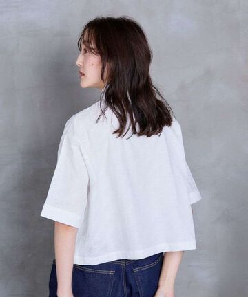 STSS0010 CALM SS OKKAKE SHIRT,WHITE, small image number 2