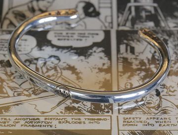 14AO-345 Circle Silver Bangle -K10smile-,, small image number 3
