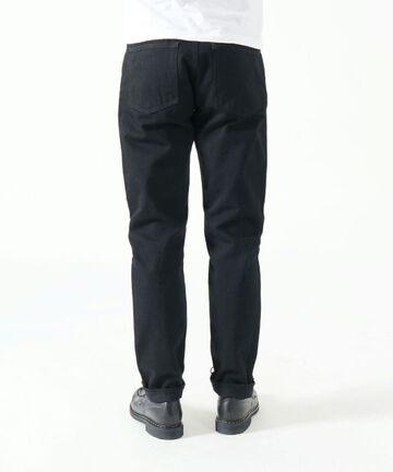 J314 14oz Straight Model Black Denim Selvedge-One Wash-38,, small image number 4