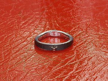 HYO-249K Gold Star Tapered RING,, small image number 0