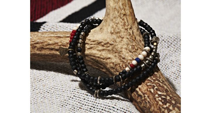 12AHK-320 Matte Onyx Triple Bracelet,, medium