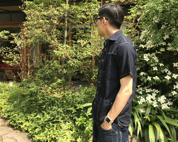 GZ-JWSS-3006 work S / S shirt(Indigo),, small image number 9