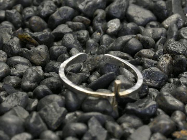 HYO-245BRS Brass Narrow Cross RING,, medium image number 6