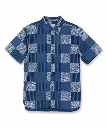 06-082 Patchwork Discharge, short-sleeved shirt,, small image number 0