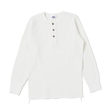 9937 Heavy thermal Henry long-sleeved T-shirt,WHITE, small image number 0