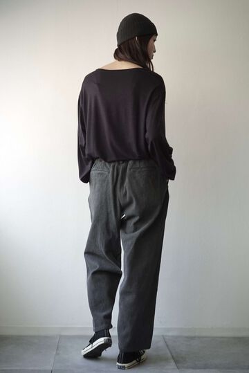 244PT06 Sashiko / Side Seamless Slacks,ANKOKU, small image number 14
