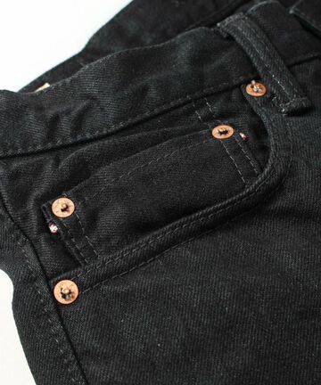 B0105SP 15.7OZ GTB Selvedge black x black denim narrow tapered(ONE WASH),, small image number 11