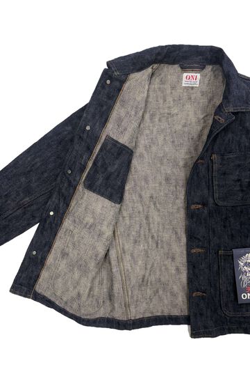 ONI03502-鬼KASE 16oz Natural Indigo ONIKASE Coverall,, small image number 6