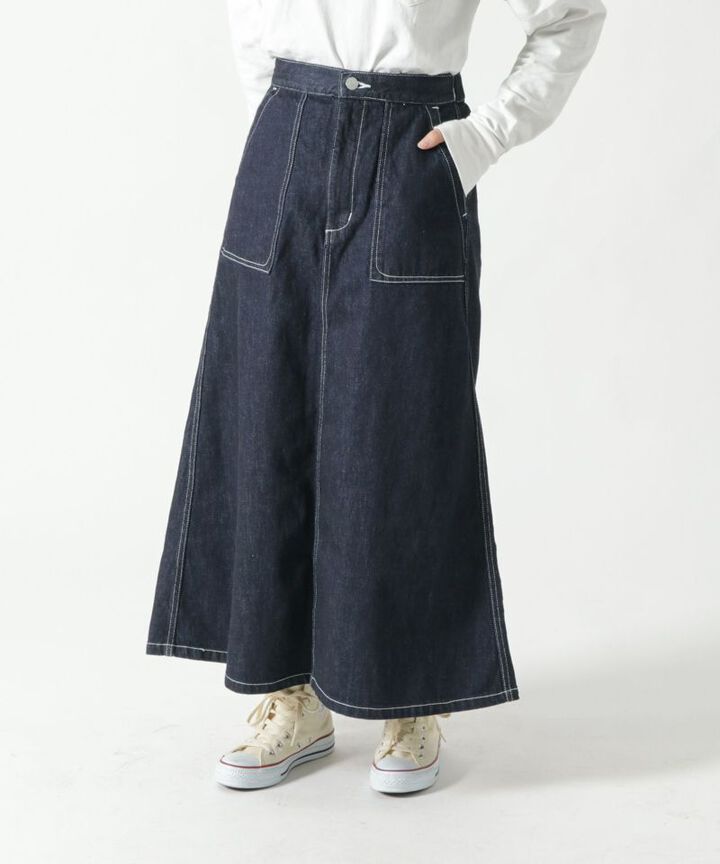 MSK0100L31 Lady's 12oz DENIM Stitch Skirt