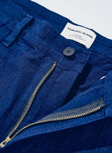 SJAP26-ARS Indigo Sashiko Lattice Trousers,, small image number 3