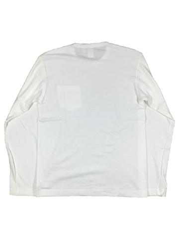 BR1106  Loop Wheel Crew Neck Long Sleeve Shirt (4 COLORS),WHITE, small image number 1