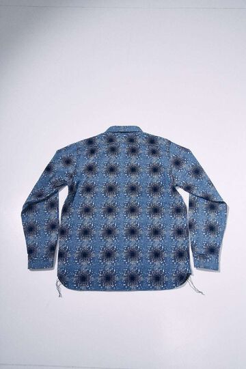 SSS26-YBC Indigo-dyed Snow Ombre Check Pattern Work Shirt,, small image number 1