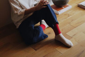 NK0704 Mohair Wool Pile Socks-NAVY-M,NAVY, small image number 5
