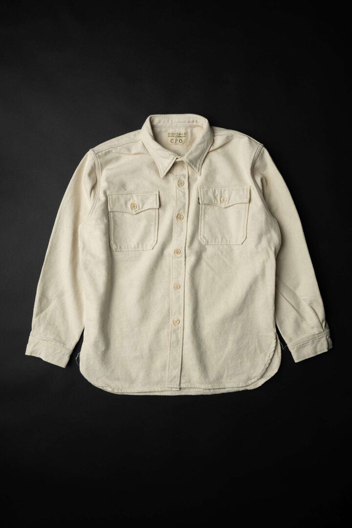 MCP001E US NAVY CPO SHIRT,NATURAL, medium image number 7