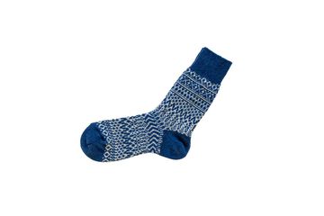 NK0101 WOOL JACQUARD SOCKS OATMEAL,OATMEAL, small image number 7