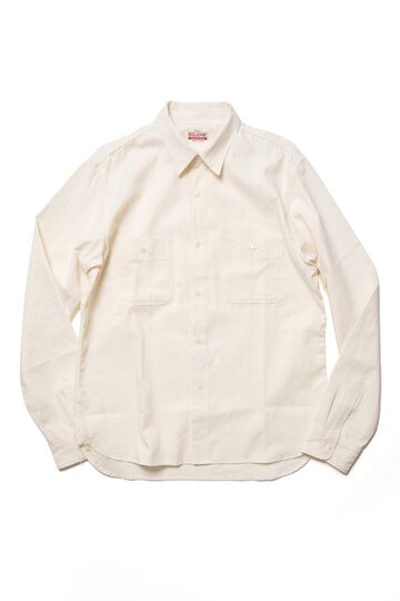 MS003R SELVEDGE CHAMBRAY SHIRT,NATURAL, small image number 0