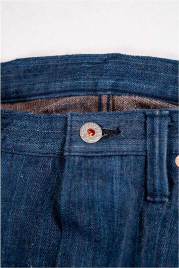 GZ-NPST-AIKA 13oz Natural Dyed Nep Straight Jeans Indigo x Kakishibu,, small image number 3