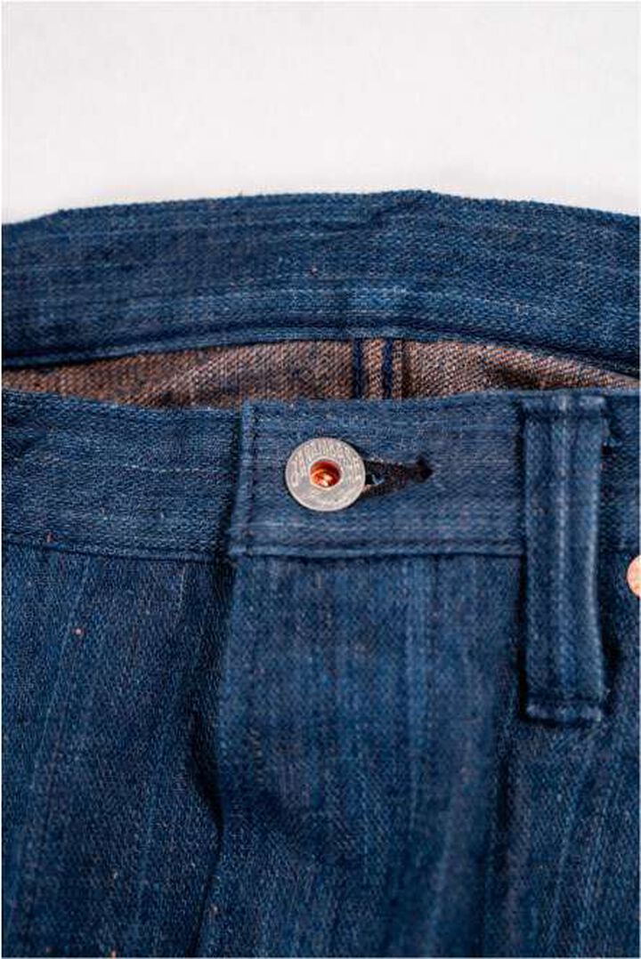 GZ-NPST-AIKA 13oz Natural Dyed Nep Straight Jeans Indigo x Kakishibu,, medium image number 3