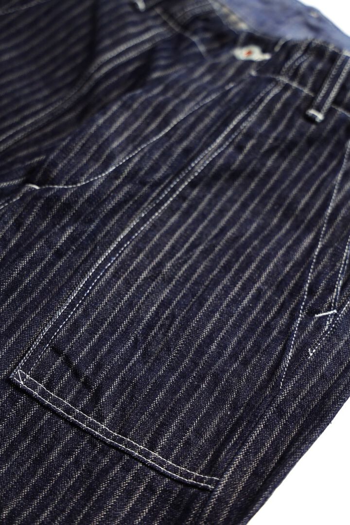 ONI207HJS DropNeedle Stiching Jacguard Stripe Denim Baker Pants