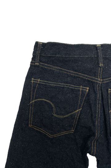 ONI246CCD-GOLV 15oz Crushed Concrete Denim Weft: Grayish Olive Kabuki Selvedge Neat Straight,, small image number 2