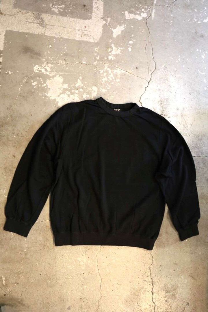 01-0044 Light Weight French Terry Crewneck Sweat Shirt (02 NAVY),, medium