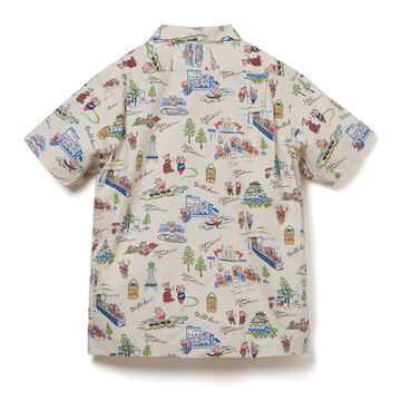 BILLI-003 Billiken Collab Aloha Shirts,NAVY, small image number 1