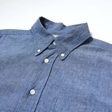 F3501 CHAMBRAY B.D SHIRT,BLUE, small image number 1