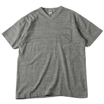 BR11001 Loop Wheel V Neck T-Shirt,WHITE, small image number 3