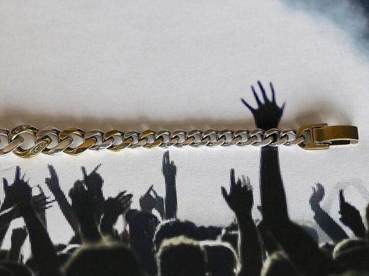 17AO-406 Gradation Cavarly Chain Bracelet -Narrow-,, medium image number 2