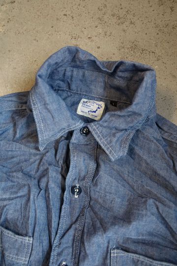 01-8270 RELAX FIT CHAMBRAY WORK SHIRT,, small image number 2