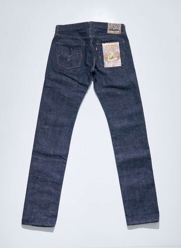 S511VX17oz-25M 17oz "YEAR OF THE SNAKE" SLIM TAPERED JEANS,, small image number 2