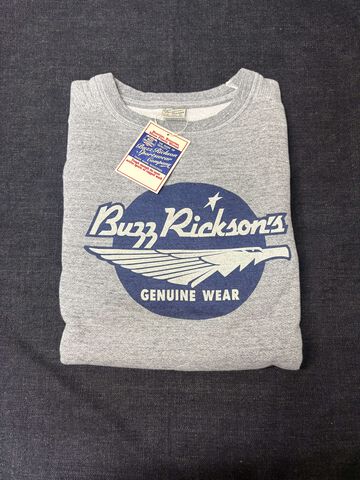 BR69507 FREEDOM SLEEVE SWEAT BUZZ RICKSON'S,GRAY, small image number 0