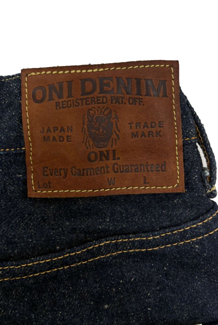 ONI902CCD-GOLV 15oz Crushed Concrete Denim Weft: Grayish Olive Kabuki Selvedge High rise Relax Tapered,, medium image number 8