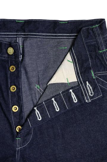 Lot No. SC42495 / 11oz. BLUE DENIM WORK PANTS,, small image number 2