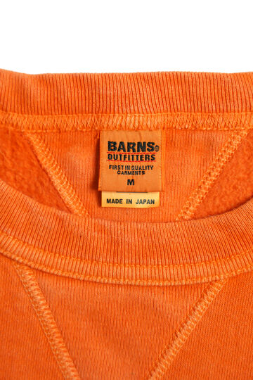 BR-3000PG COZUN "PIGMENT-DYE" GUSSET CREW SWEAT-ORANGE-M,ORANGE, small image number 2