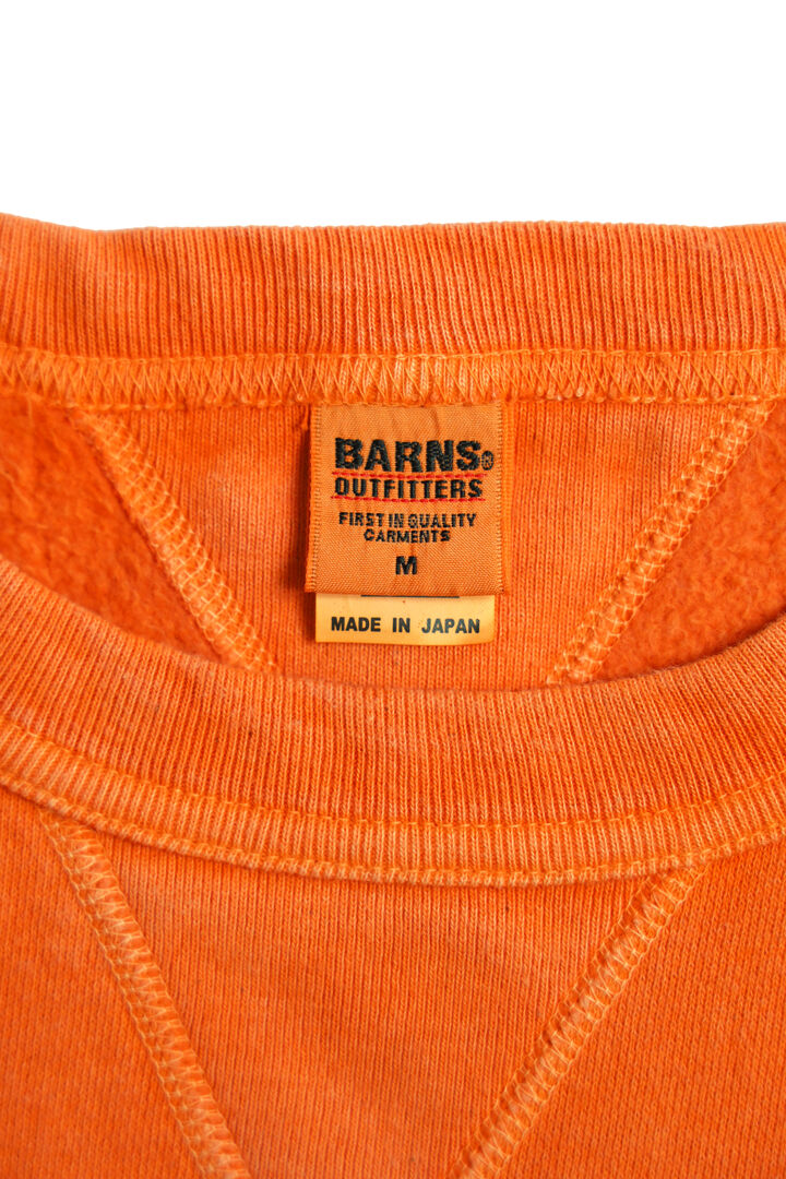 BR-3000PG COZUN "PIGMENT-DYE" GUSSET CREW SWEAT-ORANGE-M,ORANGE, medium image number 2