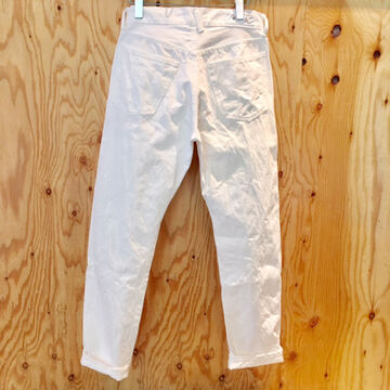 185-0000WAC TYPE 185 REGULAR TAPERED WHITE DENIM (ONE WASH),, small image number 4