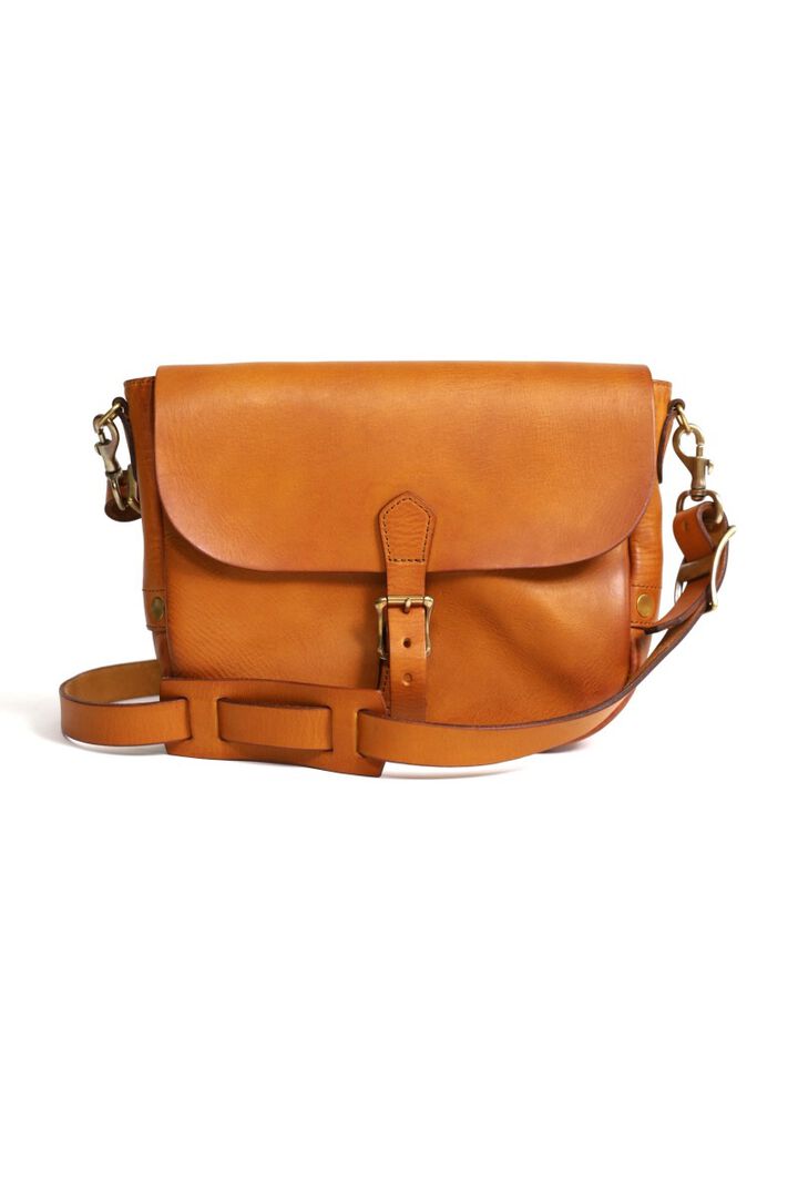 VS-249L LEATHER POSTMAN MINI SHOULDER BAG (MustardCamel),, medium
