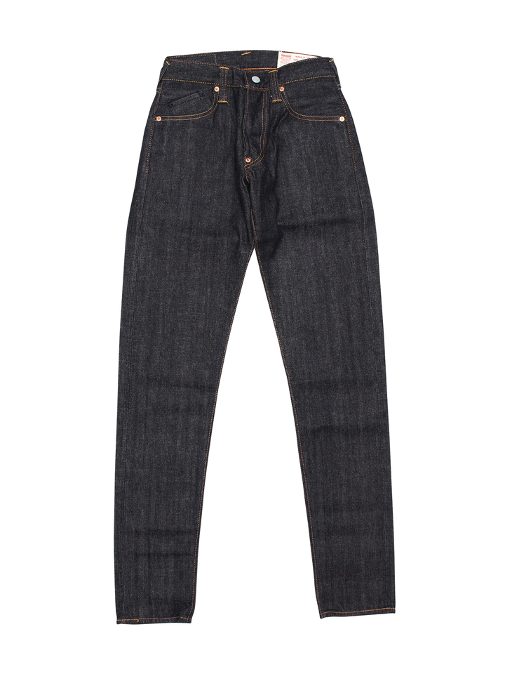 EGD2000TDRED #2000T 14.5oz No.1 DENIM Slim Fit Tapard Jeans (KAMOME/ RED),, medium image number 0